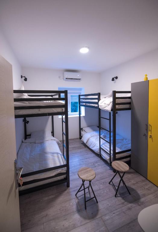 Postel nebo postele na pokoji v ubytování Hostel Evropa