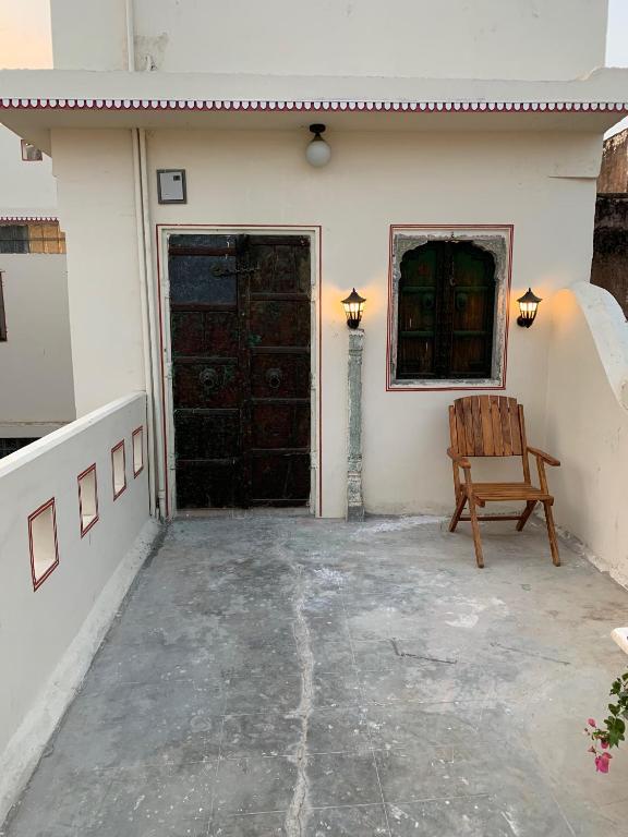 Balkón nebo terasa v ubytování Jaipur Haveli