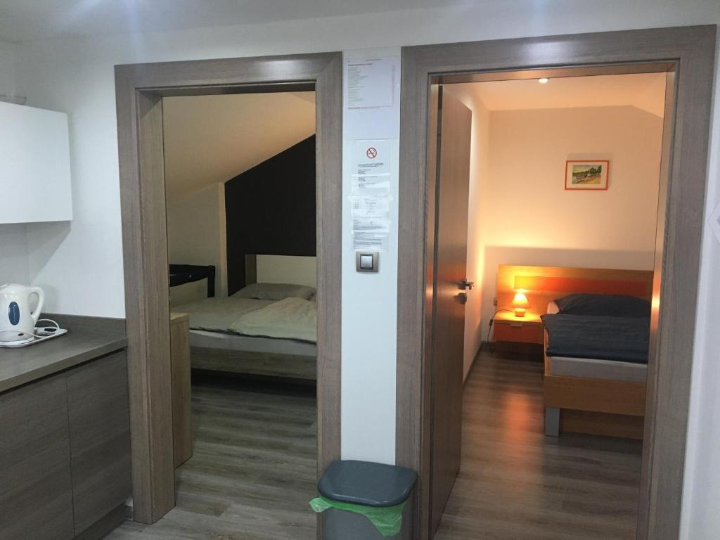 Postel nebo postele na pokoji v ubytování Apartmán Tatry-Poprad