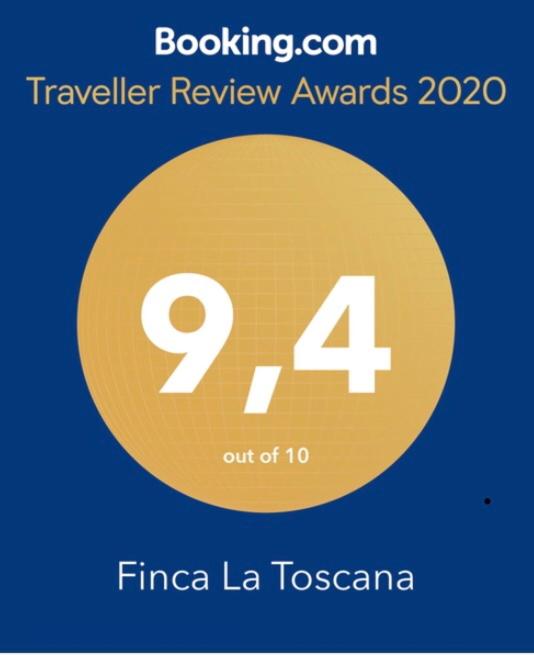 Certifikát, hodnocení, plakát nebo jiný dokument vystavený v ubytování Finca La Toscana