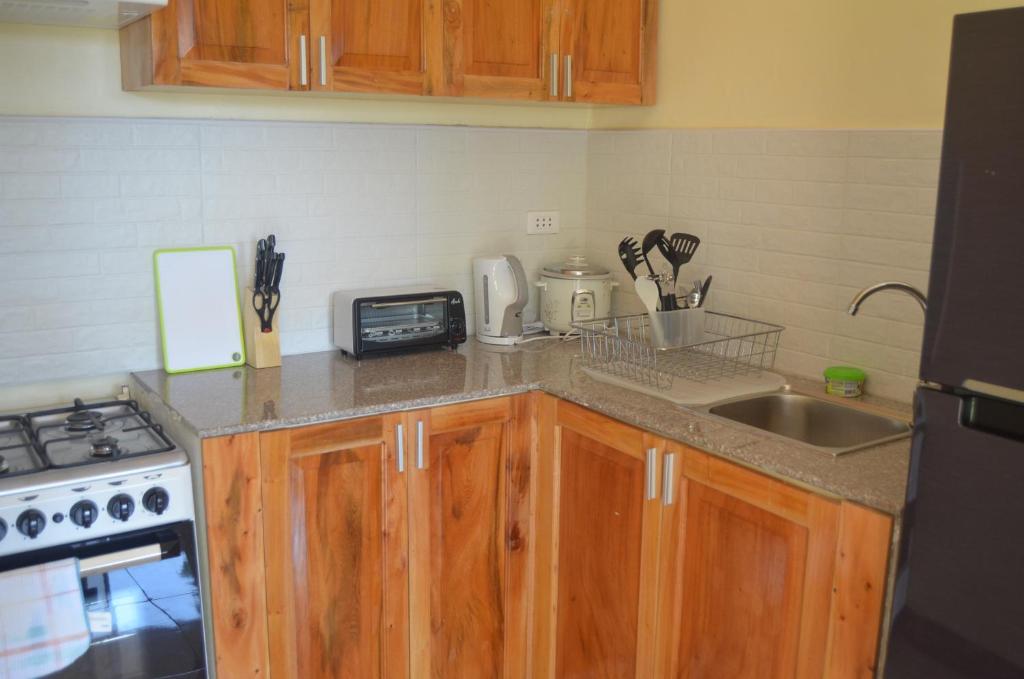 Kuchyň nebo kuchyňský kout v ubytování Villa Alessandra Homestay