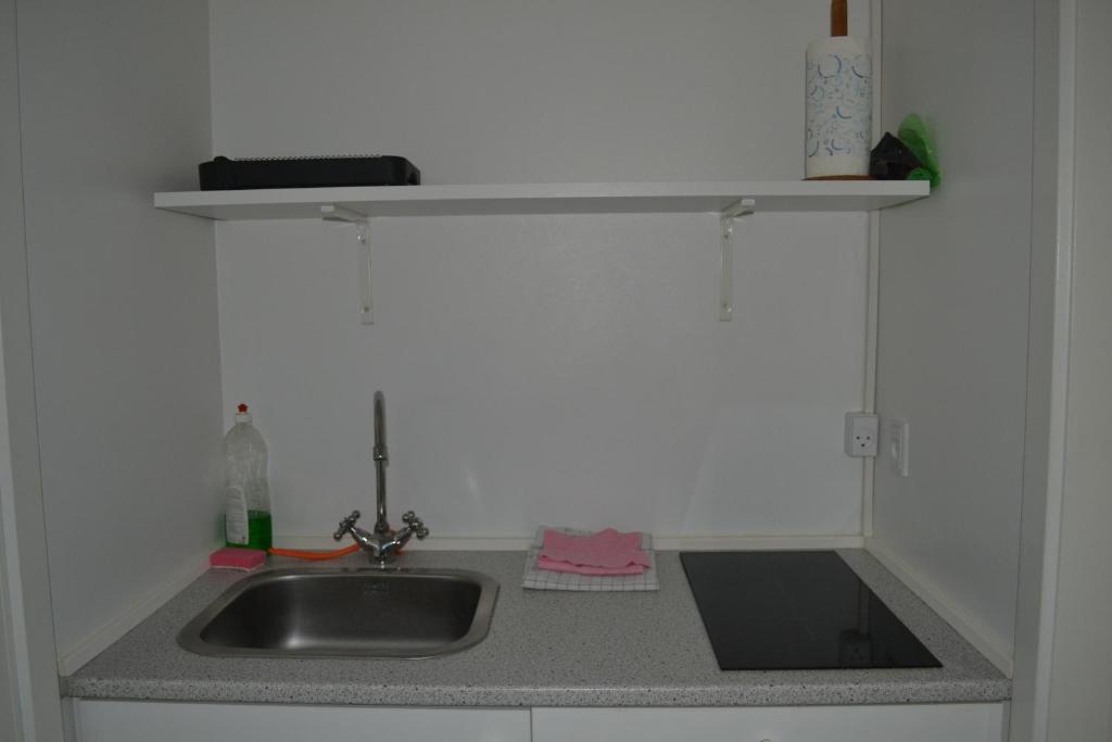 Kuchyň nebo kuchyňský kout v ubytování AD Apartment