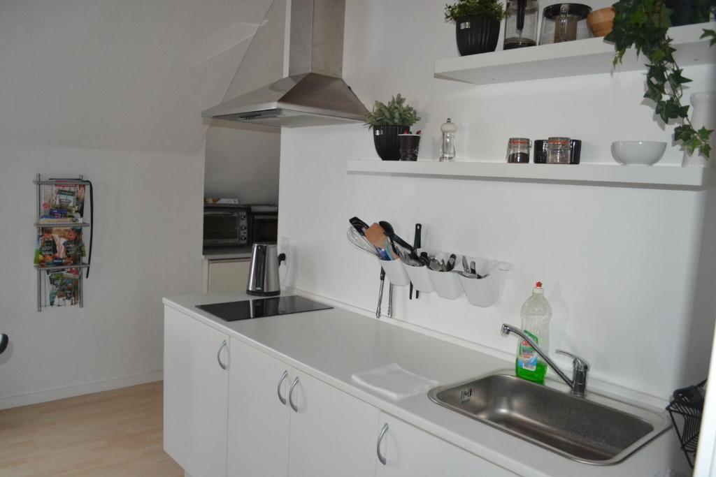 Kuchyň nebo kuchyňský kout v ubytování AD Apartment