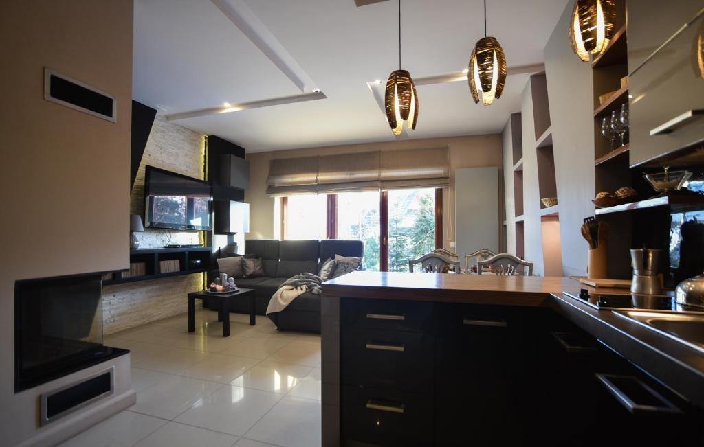 Kuchyňa alebo kuchynka v ubytovaní Szymoszkowa Residence Luxury Apartment