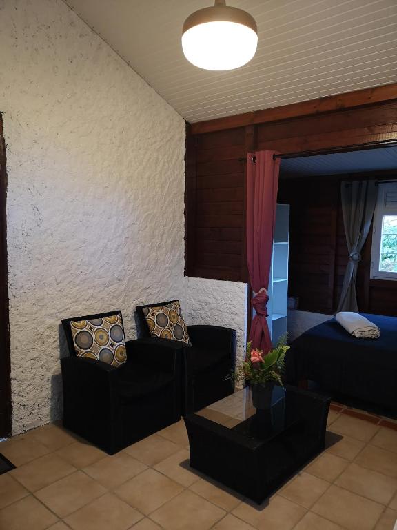 Posezení v ubytování Bungalow Maelie