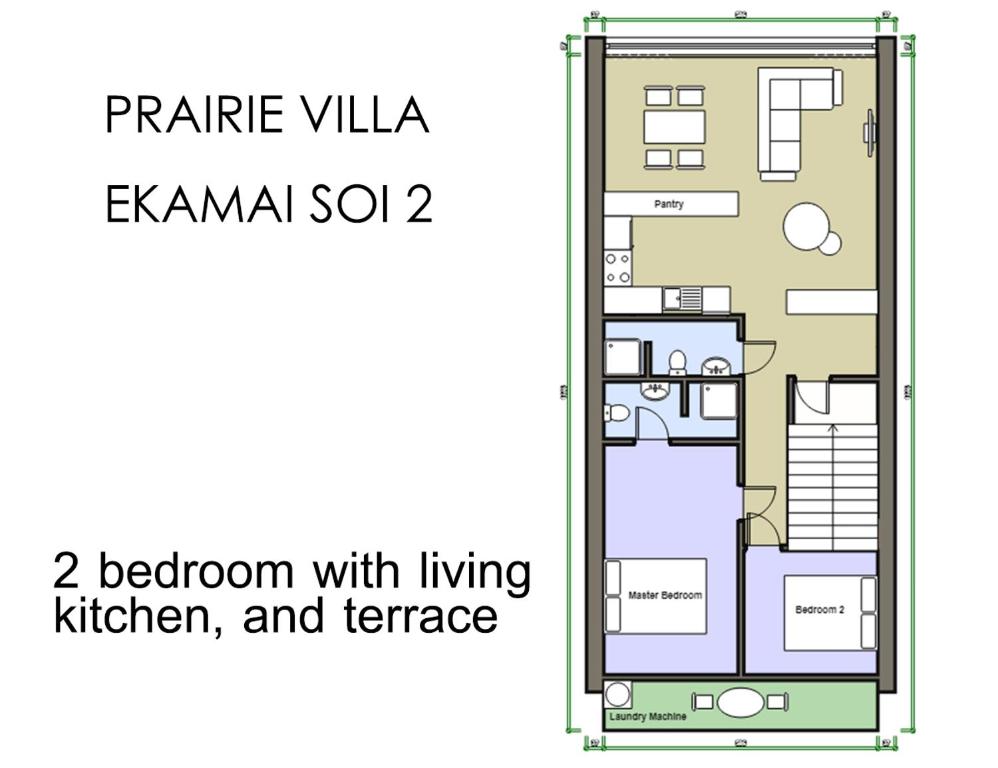 Půdorys ubytování Prairie Villa