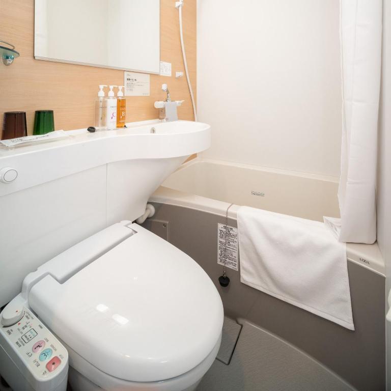 Koupelna v ubytování Super Hotel Joetsu Myoko-Eki Nishiguchi