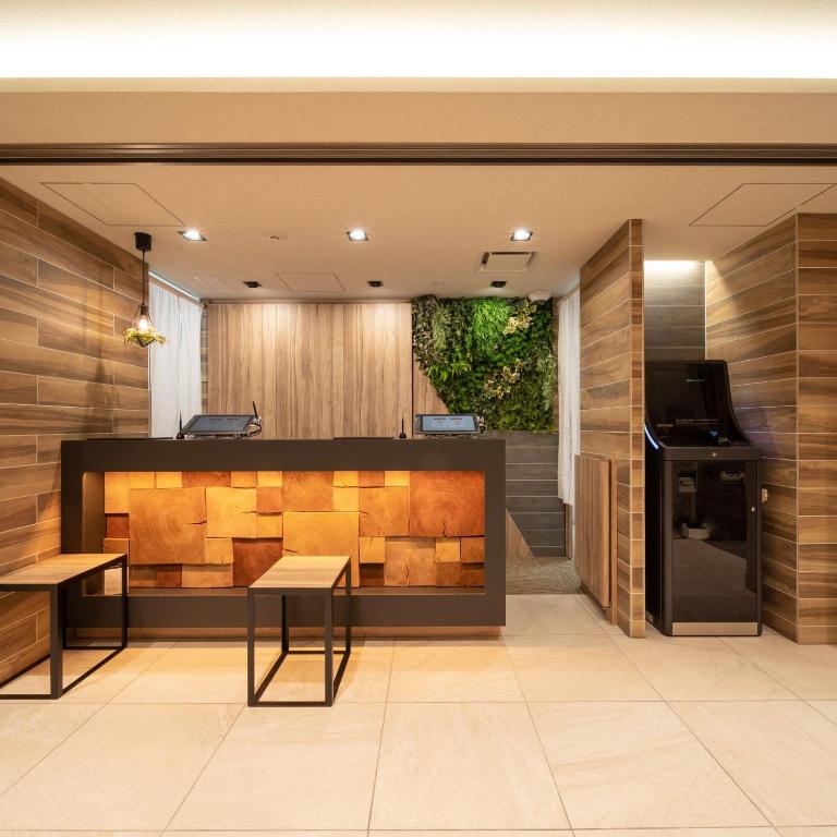TV a/nebo společenská místnost v ubytování Super Hotel Joetsu Myoko-Eki Nishiguchi