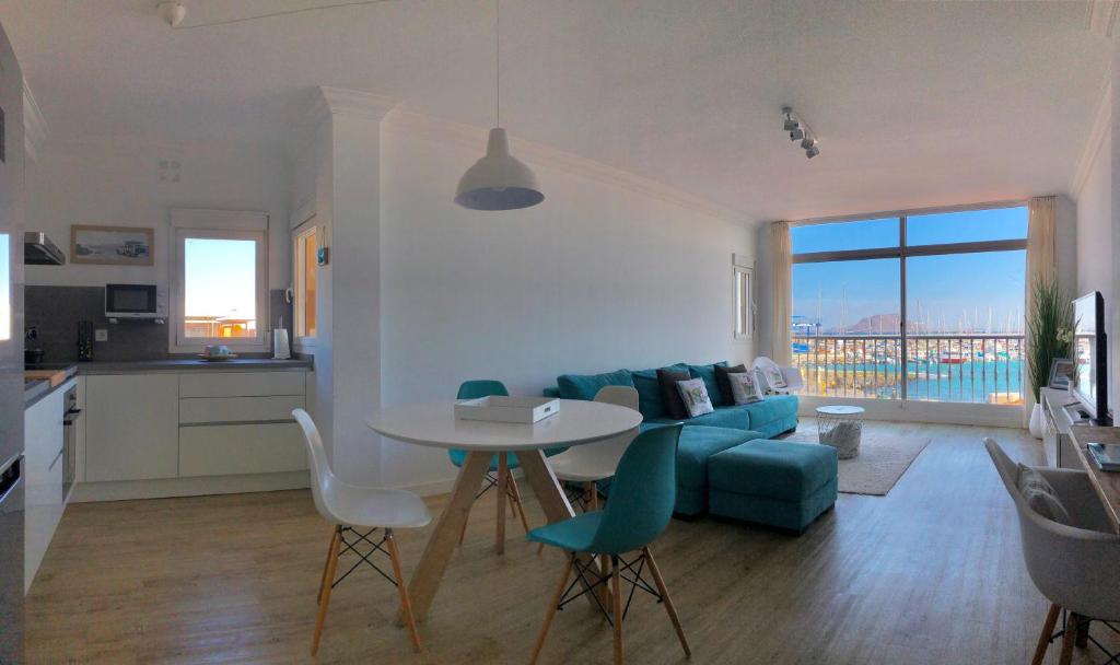 A seating area at Casa Capricho