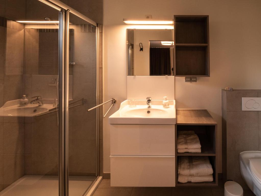 Koupelna v ubytování B&B OLEN