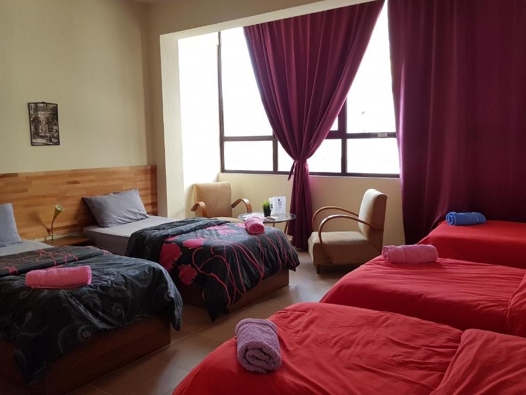 Cama o camas de una habitación en Hotel Kurtabeg