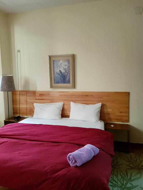 Cama o camas de una habitación en Hotel Kurtabeg