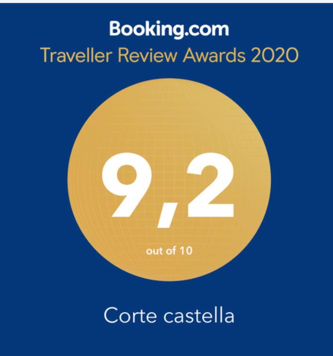 Certifikát, hodnocení, plakát nebo jiný dokument vystavený v ubytování Corte castella