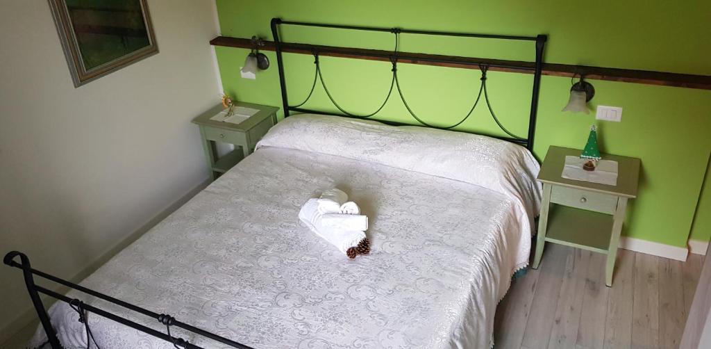 La Villa tesisinde bir odada yatak veya yataklar