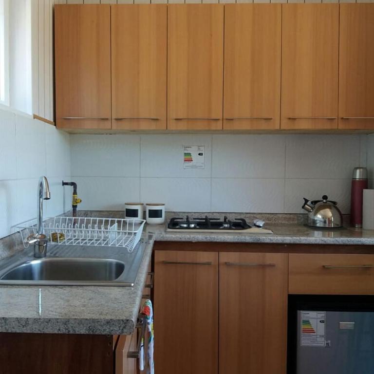 Kuchyň nebo kuchyňský kout v ubytování Casa Pumahue