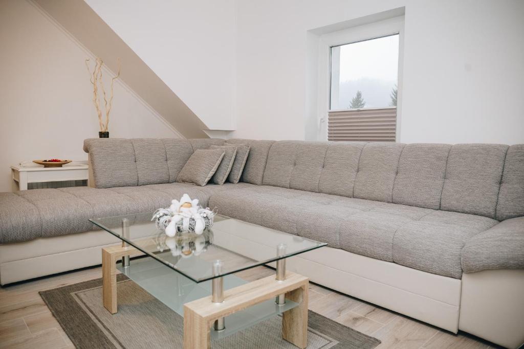 Posezení v ubytování Grom Ribno Apartments
