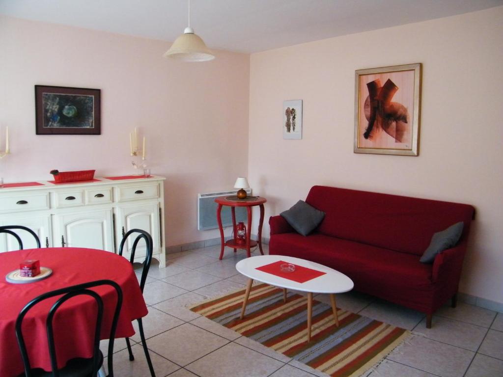 Istumisnurk majutusasutuses Villa des Capucins