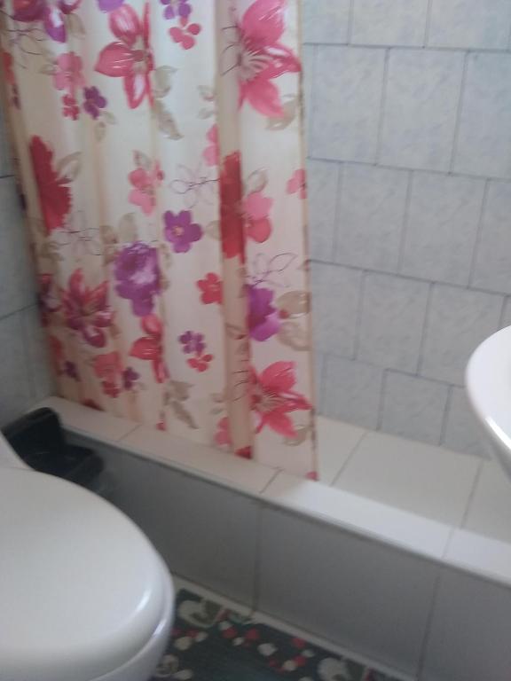 Koupelna v ubytování Hospedaje Marita