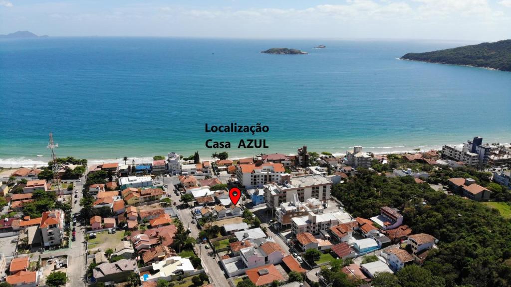 Pemandangan dari udara bagi Casa AZUL - A 70 Metros da Areia da Praia dos Ingleses - 6 Pessoas