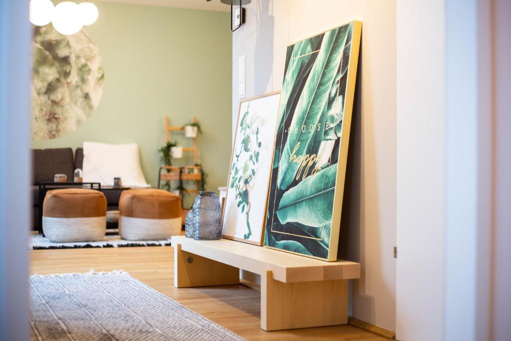 Posezení v ubytování Green & cozy apartment - 15 min to city center