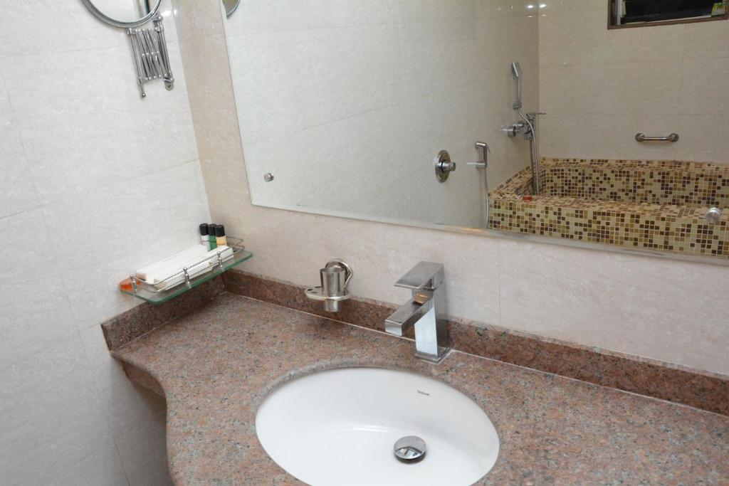 Koupelna v ubytování Boshan Hotels