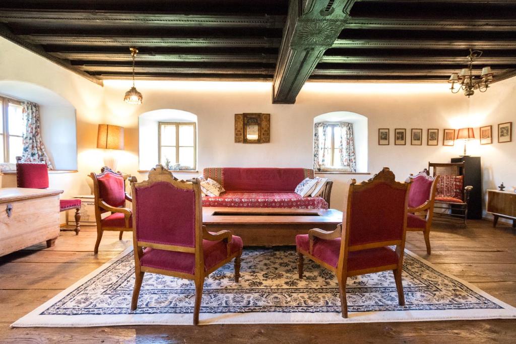 Posezení v ubytování Chalet Hinterbreiteneben