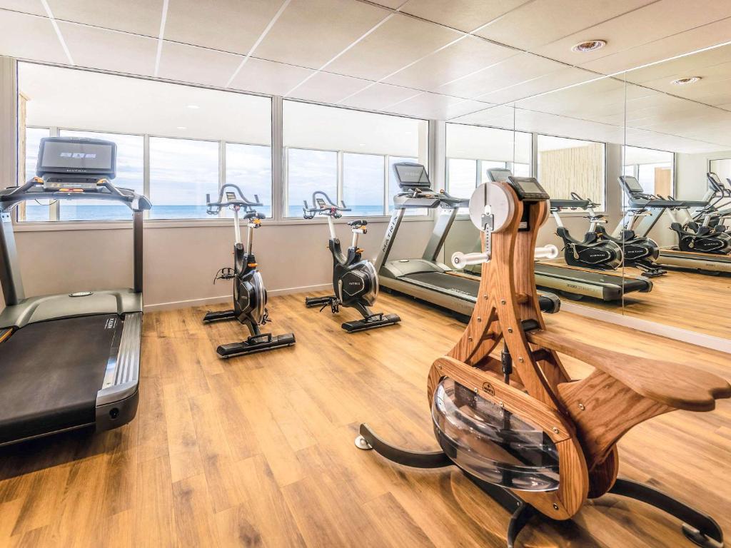 Fitness centrum a/nebo fitness zařízení v ubytování ibis Thalassa Le Touquet