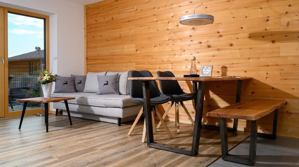 Posezení v ubytování Alpchalet Allgäu
