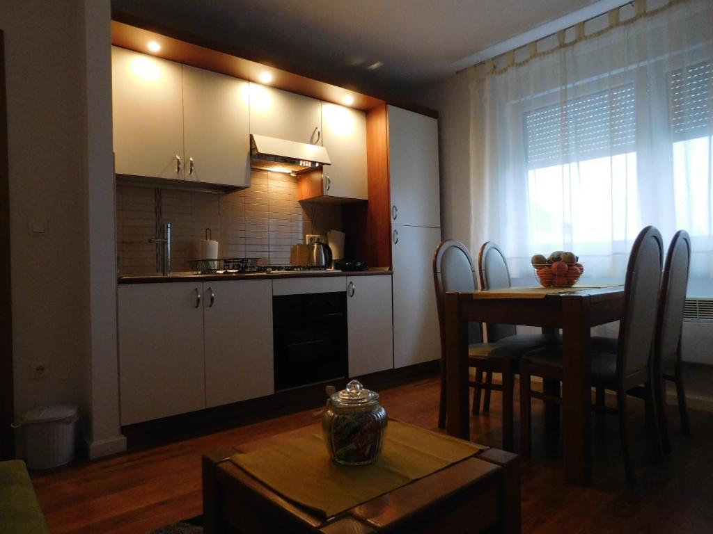 Kuchyň nebo kuchyňský kout v ubytování Apartman Ana