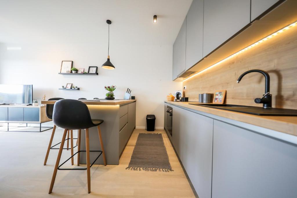 Kuchnia lub aneks kuchenny w obiekcie Allegro Exclusive Suite 2 With Private Parking and Balcony