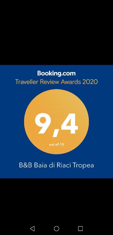 a screenshot of a phone screen with the number at B&B Baia di Riaci Tropea in Santa Domenica