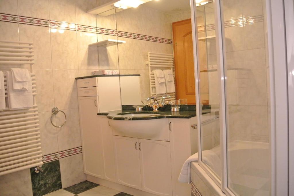 Kuchyň nebo kuchyňský kout v ubytování Apartment Aura