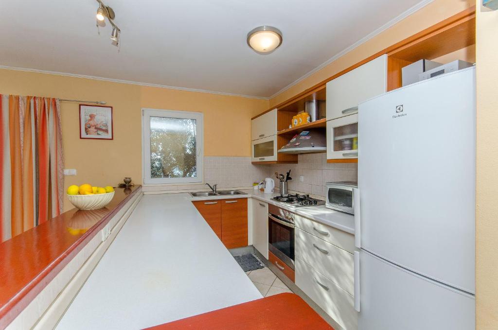 Kuchyň nebo kuchyňský kout v ubytování Apartments Ivan