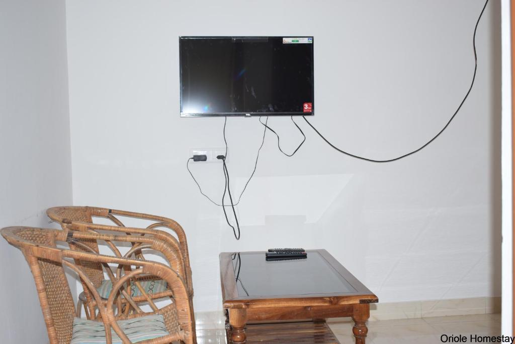 TV a/nebo společenská místnost v ubytování Oriole Homestay