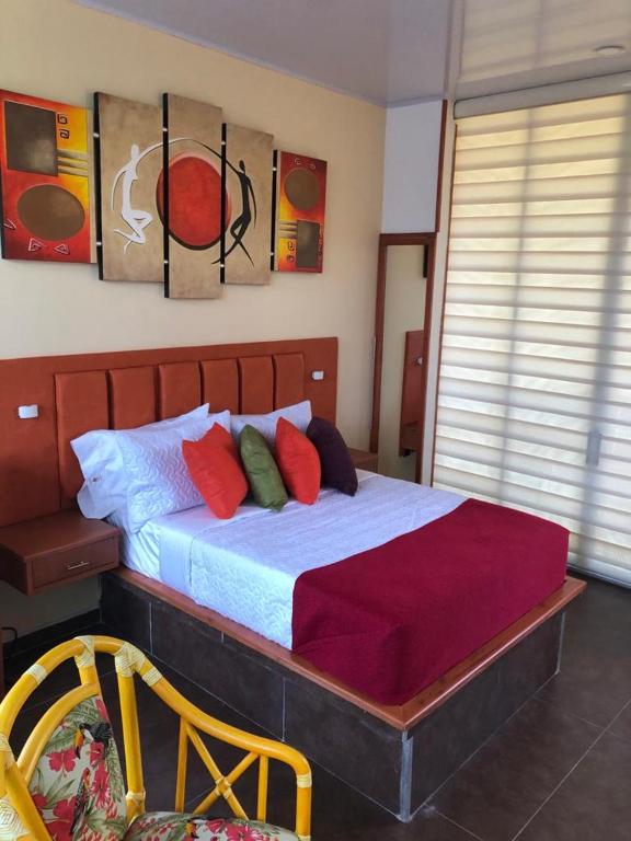 Postel nebo postele na pokoji v ubytování ATENEA SPA Hotel