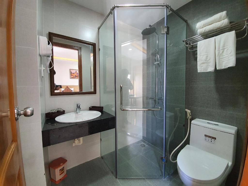 Phòng tắm tại XO Hotel & Apartments