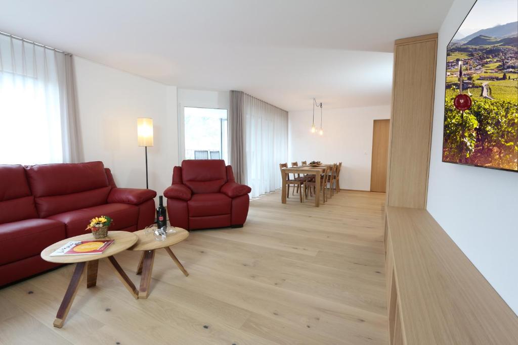 Posezení v ubytování BnB Vino Veritas