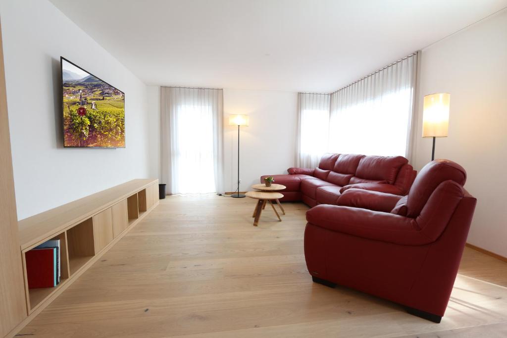 Posezení v ubytování BnB Vino Veritas