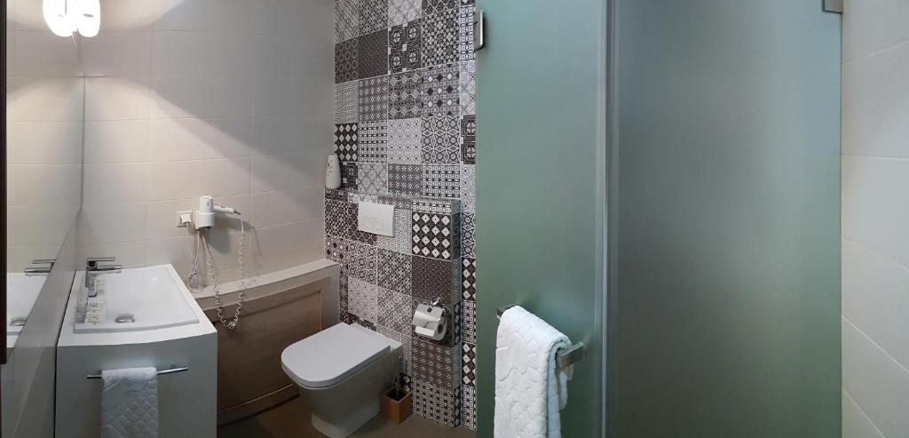 Koupelna v ubytování Wine Hotel Chisinau