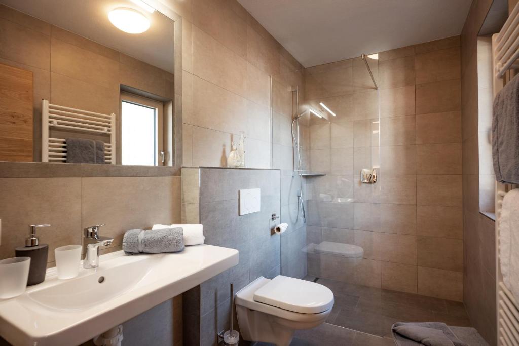 Kúpeľňa v ubytovaní Apart Platzer