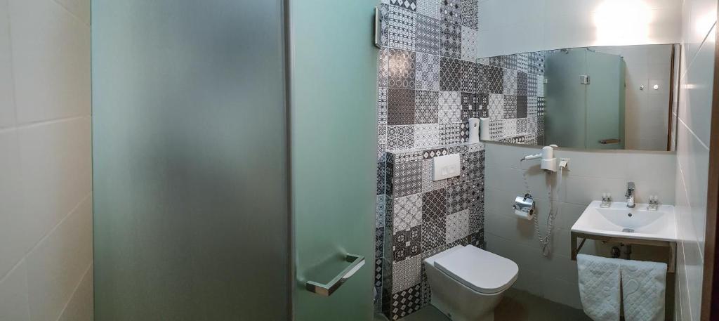 Koupelna v ubytování Wine Hotel Chisinau