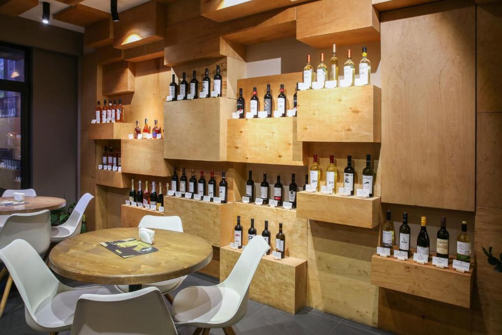 Nápoje v ubytování Wine Hotel Chisinau