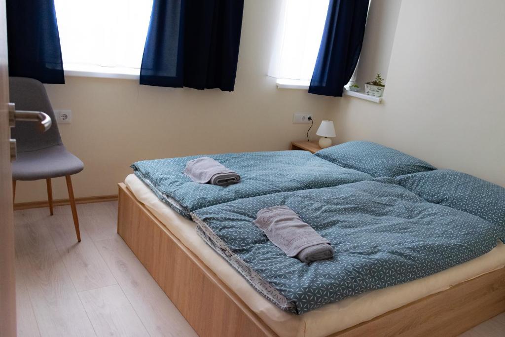 Postel nebo postele na pokoji v ubytování Randevú Panzió