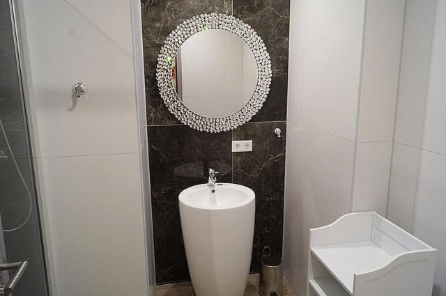 Koupelna v ubytování Hotel Diamond