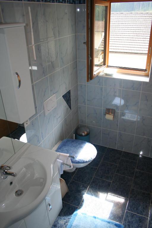 Koupelna v ubytování Haus Hildegard
