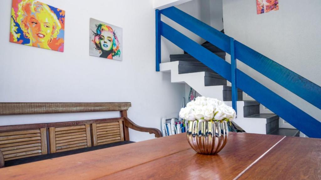  Casa AZUL - Resid Villa Verao - A 70 metros da Praia.