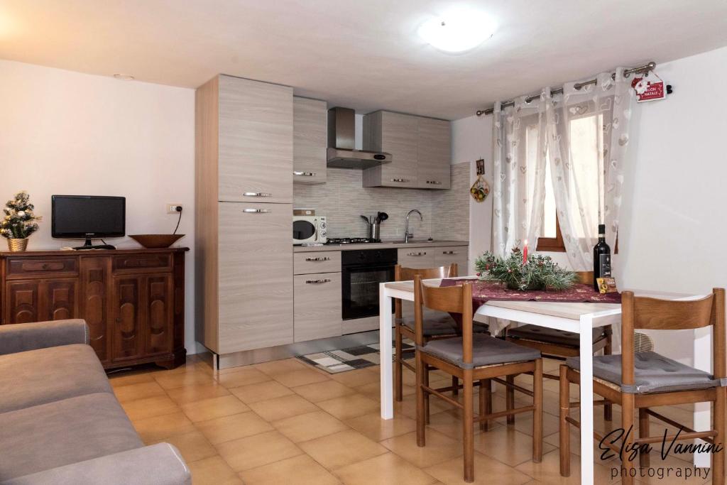 Kuchyň nebo kuchyňský kout v ubytování Casa Erika
