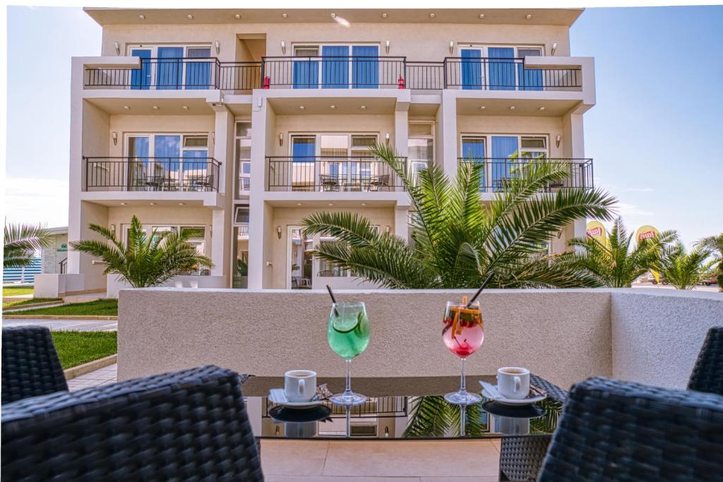 Balkón nebo terasa v ubytování Sammos Beach Resort