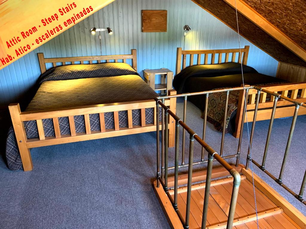 Postel nebo postele na pokoji v ubytování Casa Azul Hostel