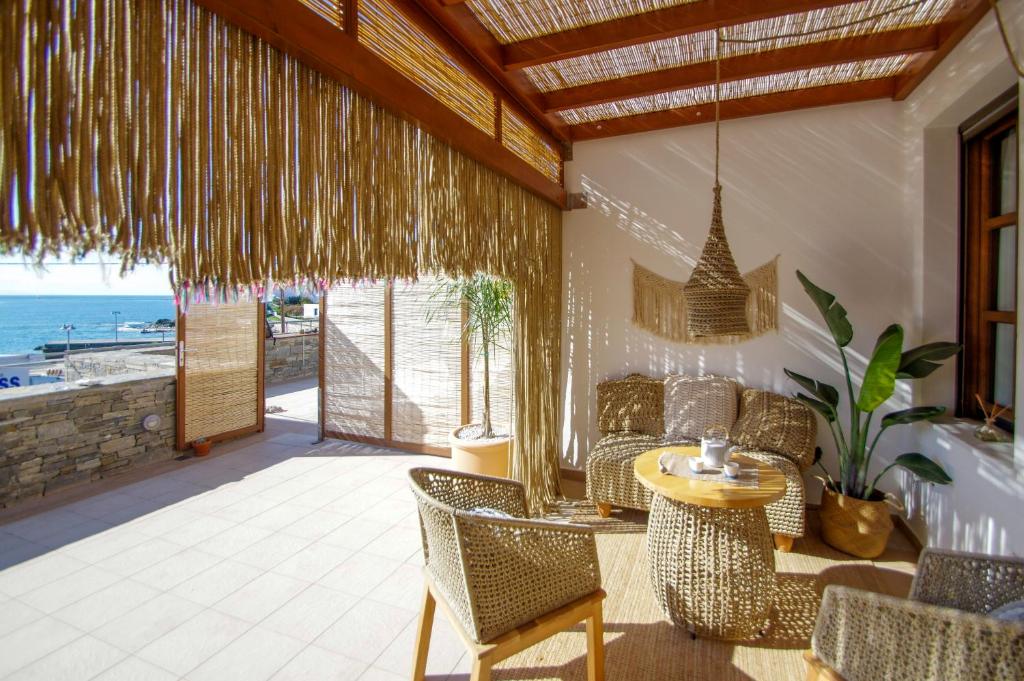 Posezení v ubytování Syros Wellness Luxury Suites